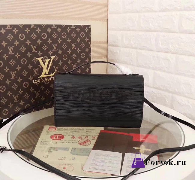 Louis Vuitton Supreme Handbag Shoulder Bag Black M54539  - 1