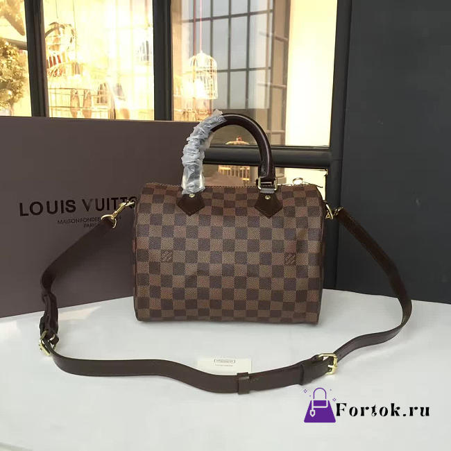 Louis Vuitton SPEEDY BANDOULIÈRE 25 Damier Ebene 3205 - 1