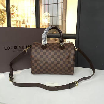 Louis Vuitton SPEEDY BANDOULIÈRE 25 Damier Ebene 3205