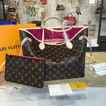 Louis Vuitton Neverfull MM Monogram Pivoine3290 32cm