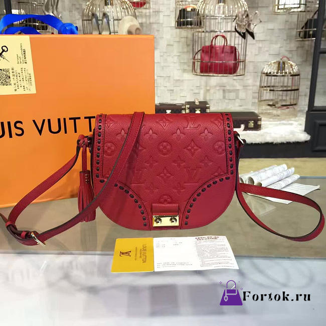 Louis Vuitton Monogram Empreinte Junot CHERRY 3375 21cm  - 1