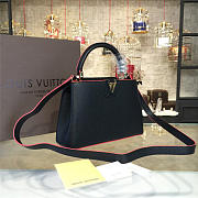 LOUIS VUITTON CAPUCINES BB Noir Petale 3446 - 5