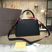 LOUIS VUITTON CAPUCINES BB Noir Petale 3446 - 4