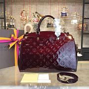 LOUIS VUITTON BREA MM Monogram Vernis Leather 33cm - 1