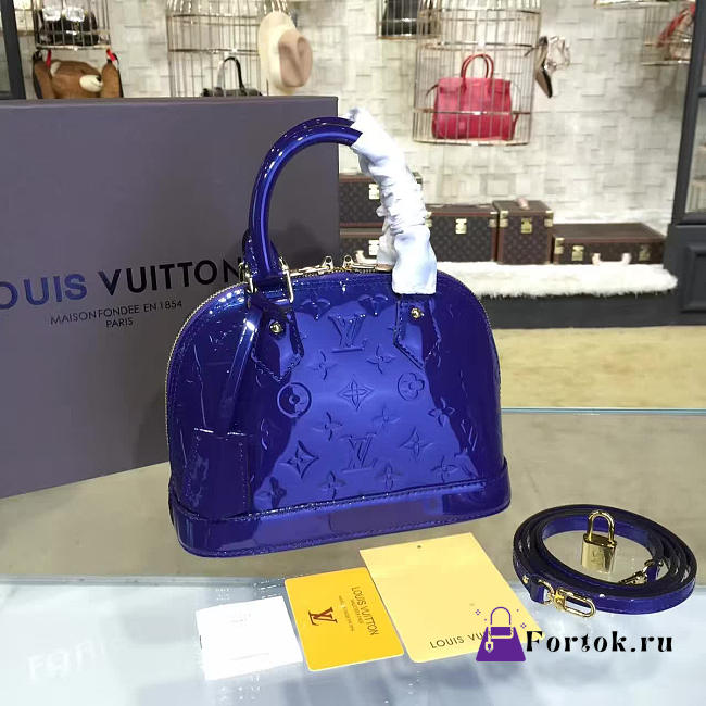 Louis Vuitton ALMA BB Monogram Vernis Leather 3551 24cm - 1