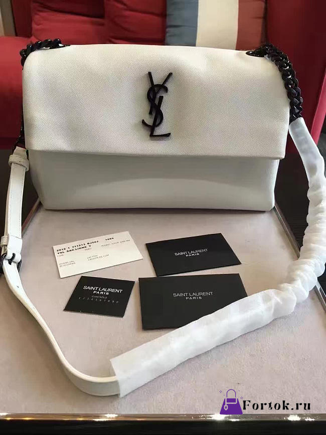 YSL Medium WEST HOLLYWOOD White 4840 28cm  - 1