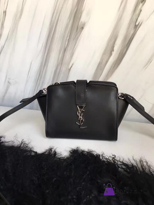 YSL Toy Cabas Crossbody Leather Black 4850 16cm  - 1