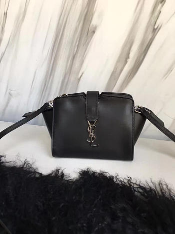 YSL Toy Cabas Crossbody Leather Black 4850 16cm 