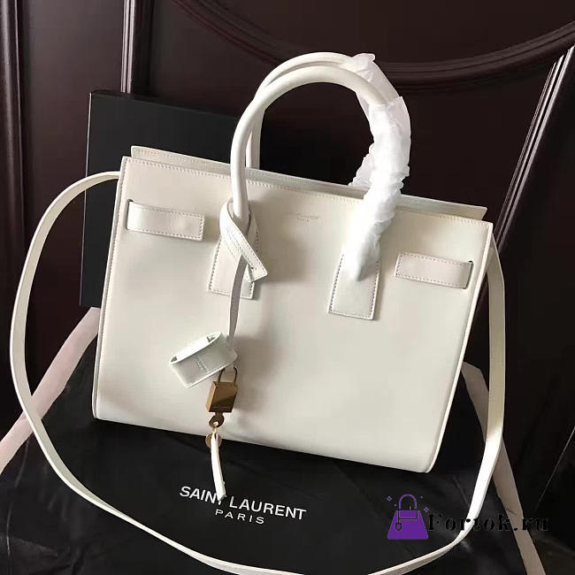 YSL Classic Sac-De-Jour White 4897 32cm  - 1