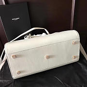 YSL Classic Sac-De-Jour White 4897 32cm  - 3