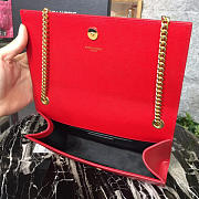 YSL MONOGRAM KATE GRAIN DE POUDRE EMBOSSED Red 4953 24cm - 3