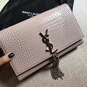 YSL MONOGRAM KATE Tassel Crocodile Leather 4957 24cm  - 5