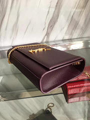 YSL MONOGRAM KATE IN GRAIN DE POUDRE EMBOSSED LEATHER 5018 24cm  - 3