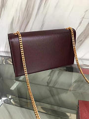 YSL MONOGRAM KATE IN GRAIN DE POUDRE EMBOSSED LEATHER 5018 24cm  - 2