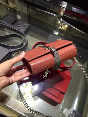 YSL MONOGRAM KATE BAG WITH LEATHER TASSEL Orange 5034 17cm - 4