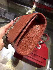 YSL MONOGRAM KATE BAG WITH LEATHER TASSEL Orange 5034 17cm - 2