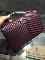 YSL MONOGRAM College Red Wine 5094 32cm - 5