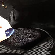 YSL Nubuck Leather Bucket bag Black 5139 24cm - 2