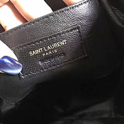 YSL Nubuck Leather Bucket bag Black 5139 24cm - 3