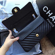 Chanel Classic Handbag Black 25cm - 5