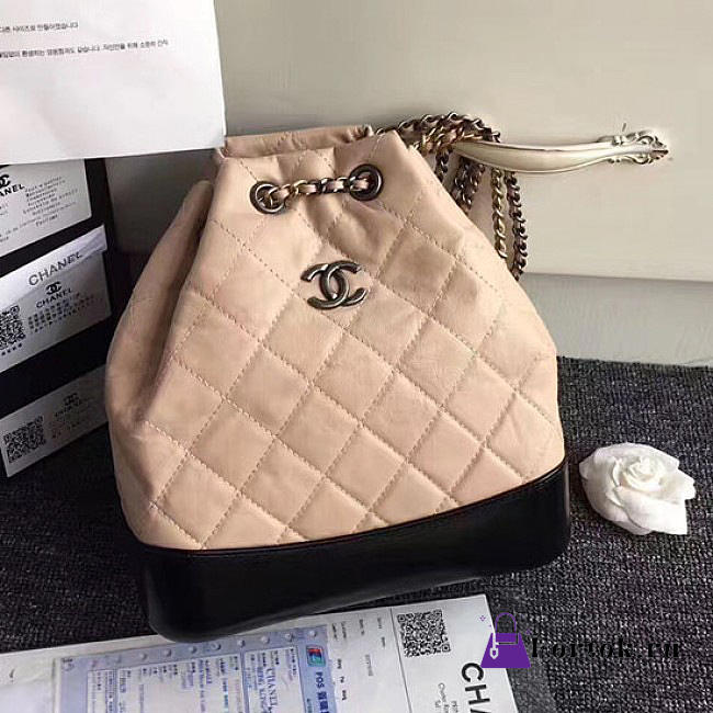 CHANEL'S GABRIELLE Small Backpack Beige and Black A94485 24cm - 1