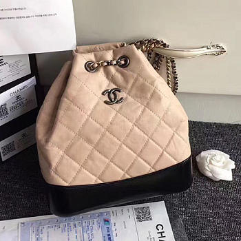 CHANEL'S GABRIELLE Small Backpack Beige and Black A94485 24cm