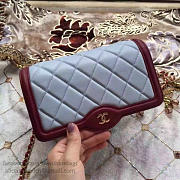 Chanel Lambskin Mini Chain WALLET Blue A81024 19.5cm - 6