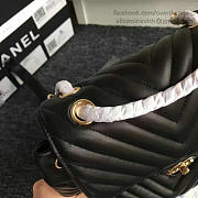 Chanel Chevron Lambskin Backpack Black Gold Hardware 170302 VS01805 - 5