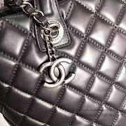 Chanel Caviar Quilted Lambskin Shopping Tote Bag Black 260301 30cm - 6