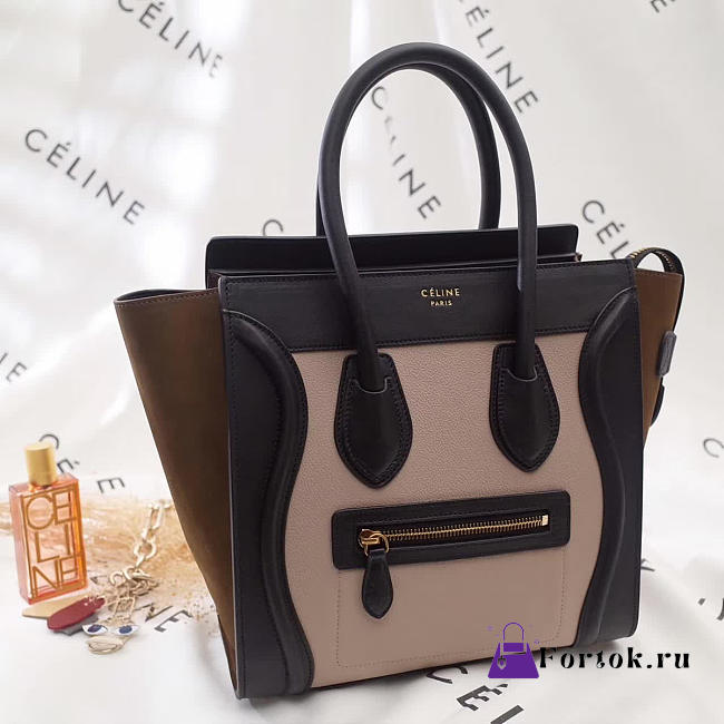 Celine Leather Nano Luggage  Z981 20cm  - 1