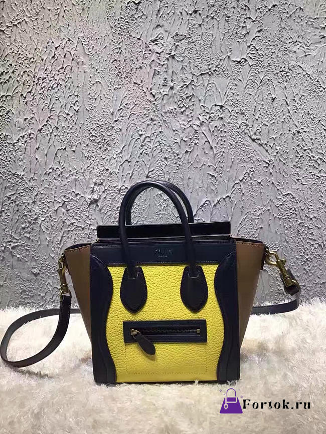 Celine Nano Luggage  Leather Shoulder Bag Z1002 20cm - 1