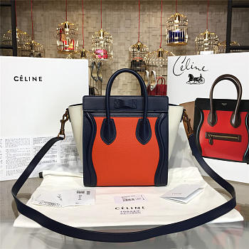 Celine Nano Luggage  Leather Shoulder Bag Z1022 20cm