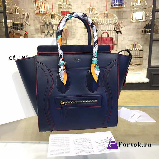 Celine Leather Micro Luggage Z1064 28cm - 1