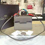 Delvaux Calfskin Mini Tempete Satchel Apricot 1459 21cm - 2