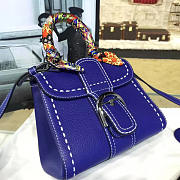 Delvaux Mini Brillant Satchel Blue 1477 20cm - 2