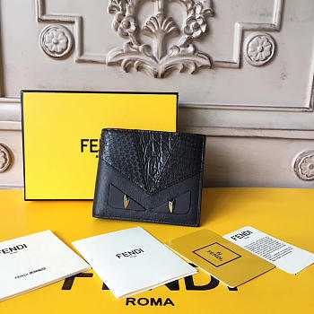 Fendi Wallet Black 1981 11cm