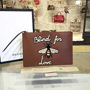 Gucci GG Leather Clutch Bag Z08 30cm  - 1