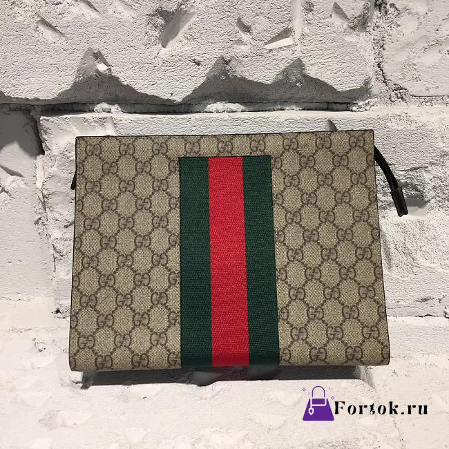 Gucci GG Leather Clutch bag Z014 - 1