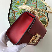 Gucci GG Leather Padlock Red 2395 20cm - 4