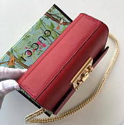 Gucci GG Leather Padlock Red 2395 20cm - 5