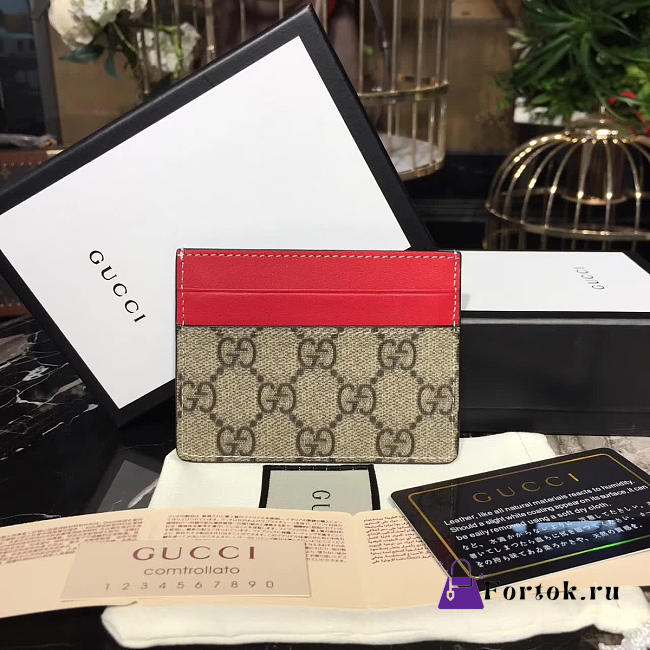 Gucci GG Leather Card holder 01 - 1