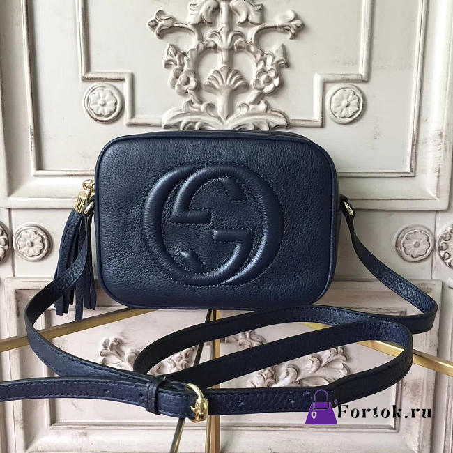 Gucci Soho Disco Leather Bag Black Z2600 21cm - 1