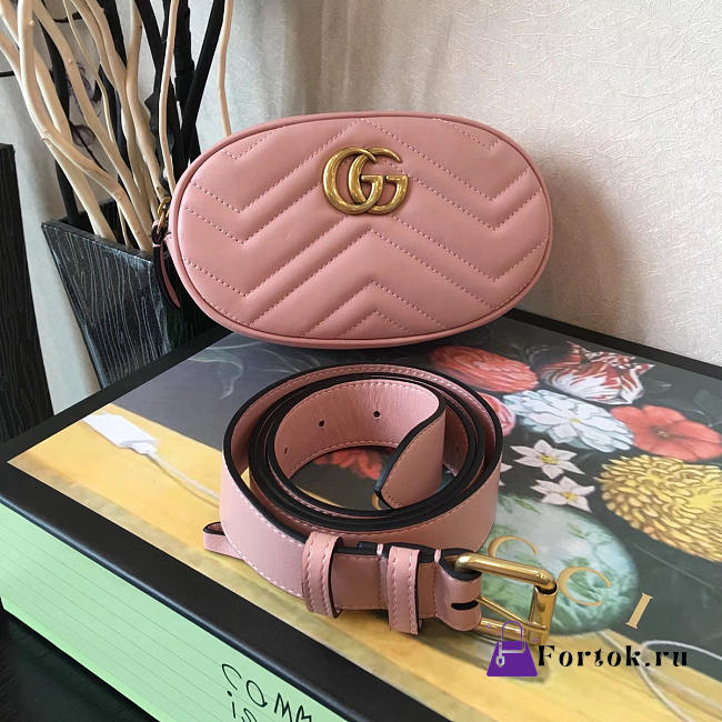 Gucci Marmont Pocket Pink 2626 18cm - 1