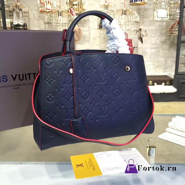 Louis Vuitton MONTAIGNE MM Marine Rouge 3319 - 1