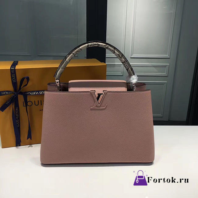 LOUIS VUITTON CAPUCINES MM Magnolia 3675  - 1