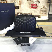 YSL CLASSIC TOY MONOGRAM BOWLING BB Black 4715 17cm  - 1