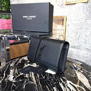 YSL MONOGRAM KATE GRAIN DE POUDRE EMBOSSED Black 4748 24cm - 5