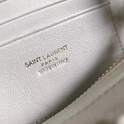 YSL Toy Cabas Crossbody Leather White 4855 16cm  - 5