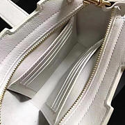 YSL Toy Cabas Crossbody Leather White 4855 16cm  - 4