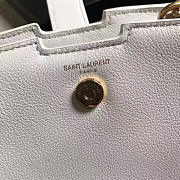 YSL Toy Cabas Crossbody Leather White 4855 16cm  - 3